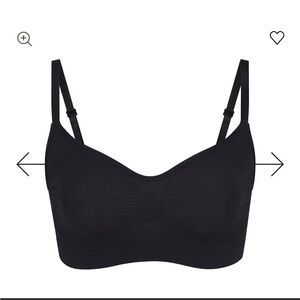 SKIMS black Seamless Sculpt Bralette